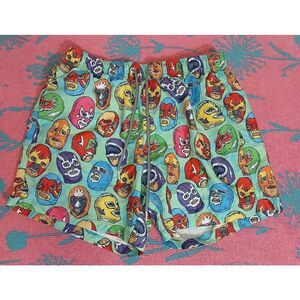 Boardies mens medium multi color swim trunks board shorts ski mask spruce green